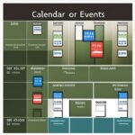 Calendar of events on website