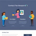 Contact form on nonprofit website