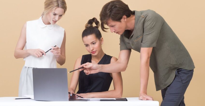 Professionals creating websites