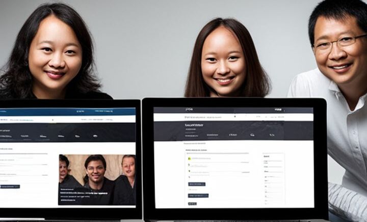 Team display on NGO website
