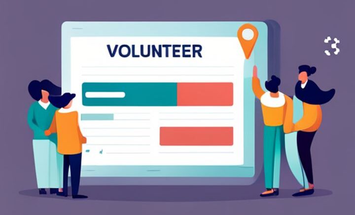 Volunteer application form for nonprofit website