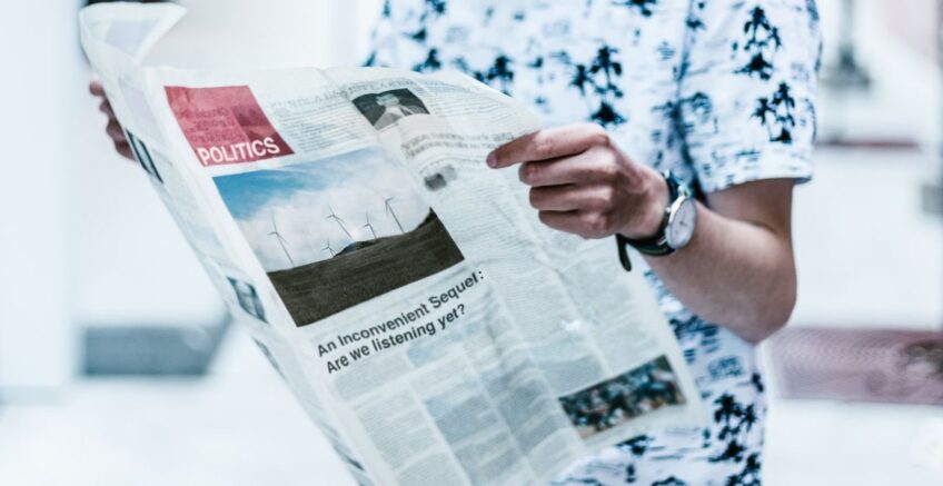 News and updates section for temporary projects